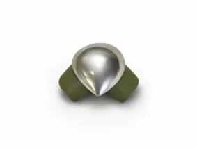 Ke bọ 2 chân (linh kiện tủ nhôm)